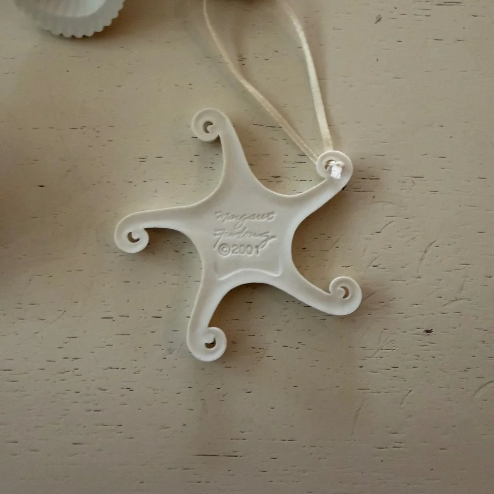MARGARET FURLONG Angel Ornaments Seashells Porcelain Broken Christmas
